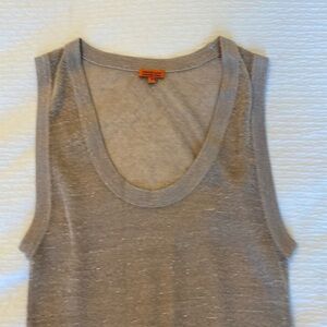 Chan Lulu metallic sheer dress